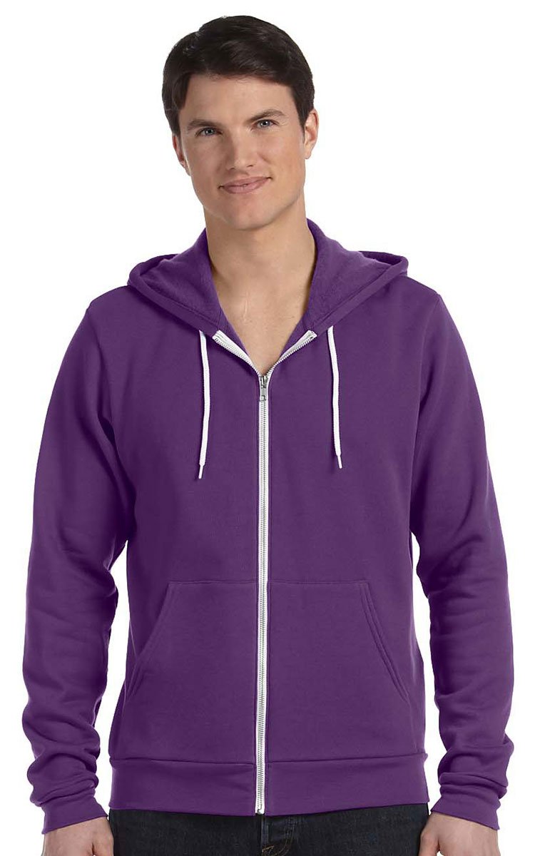BELLA+CANVASBella & Canvas Men's 3739 Unisex Poly-Cotton Fleece Full-Zip Hoodie