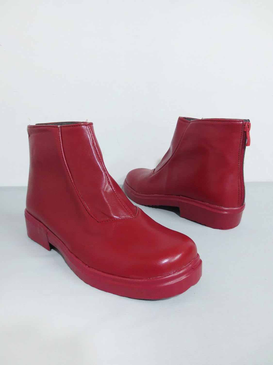 Ban Cosplay Shoes Anime Red Ankle Boots