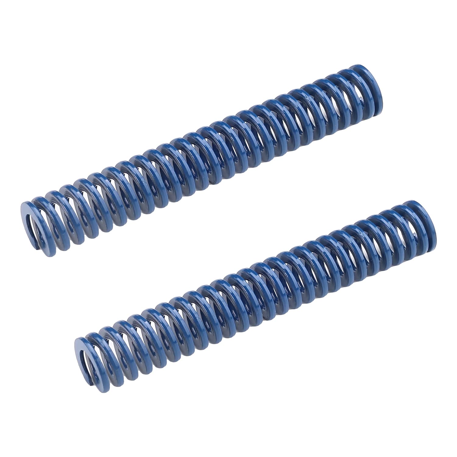 MroMax 3D Printer Die Springs - 0.47" OD, 2.95" Long Light Load Compression Springs, Blue Steel (2 Pieces)
