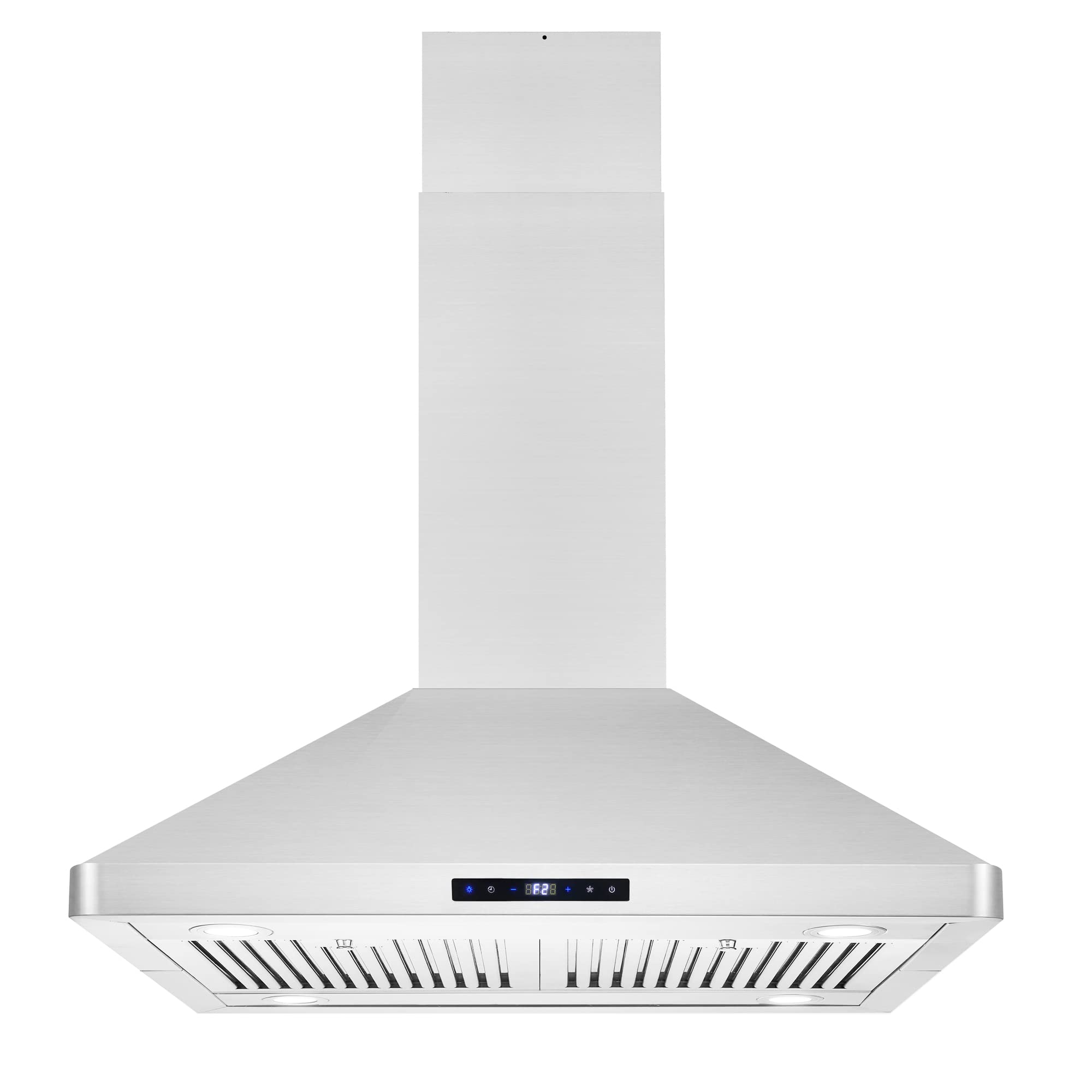 COSMO COS63ISS75 Island Range Hood with 3Speed Fan, 380 CFM, Permanent Filters, LED Lights