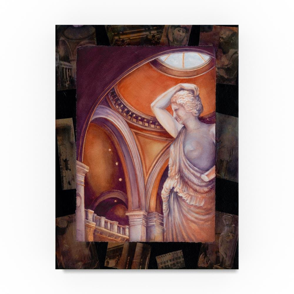 Touring The Met by Sher Sester, 35x47-Inch Canvas Wall Art
