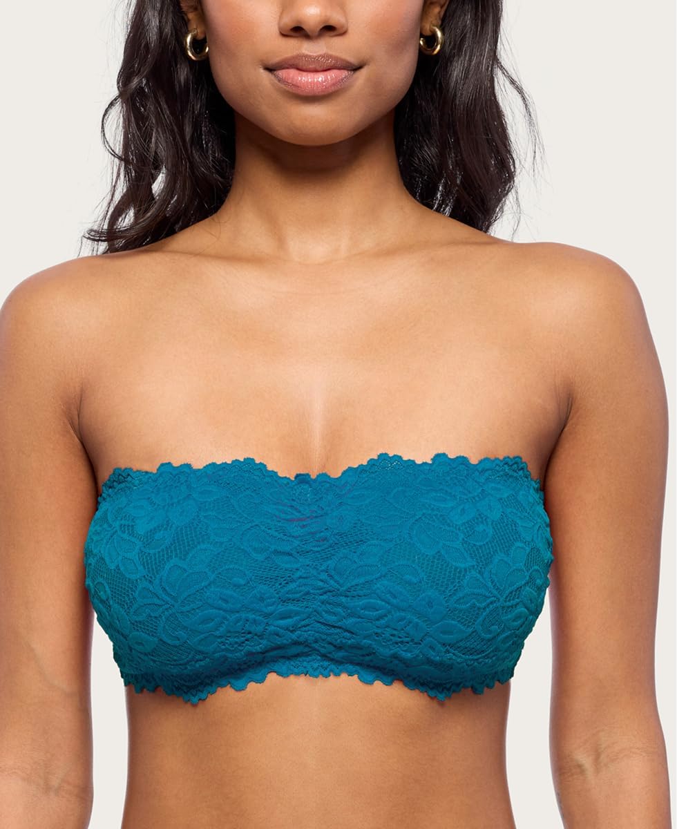 JENNY JEN Women's Amber Bandeau Bra with Adjustable Straps, Unpadded & Unlined Wireless Tube Top Bralette, Everyday Lingerie - Image 3