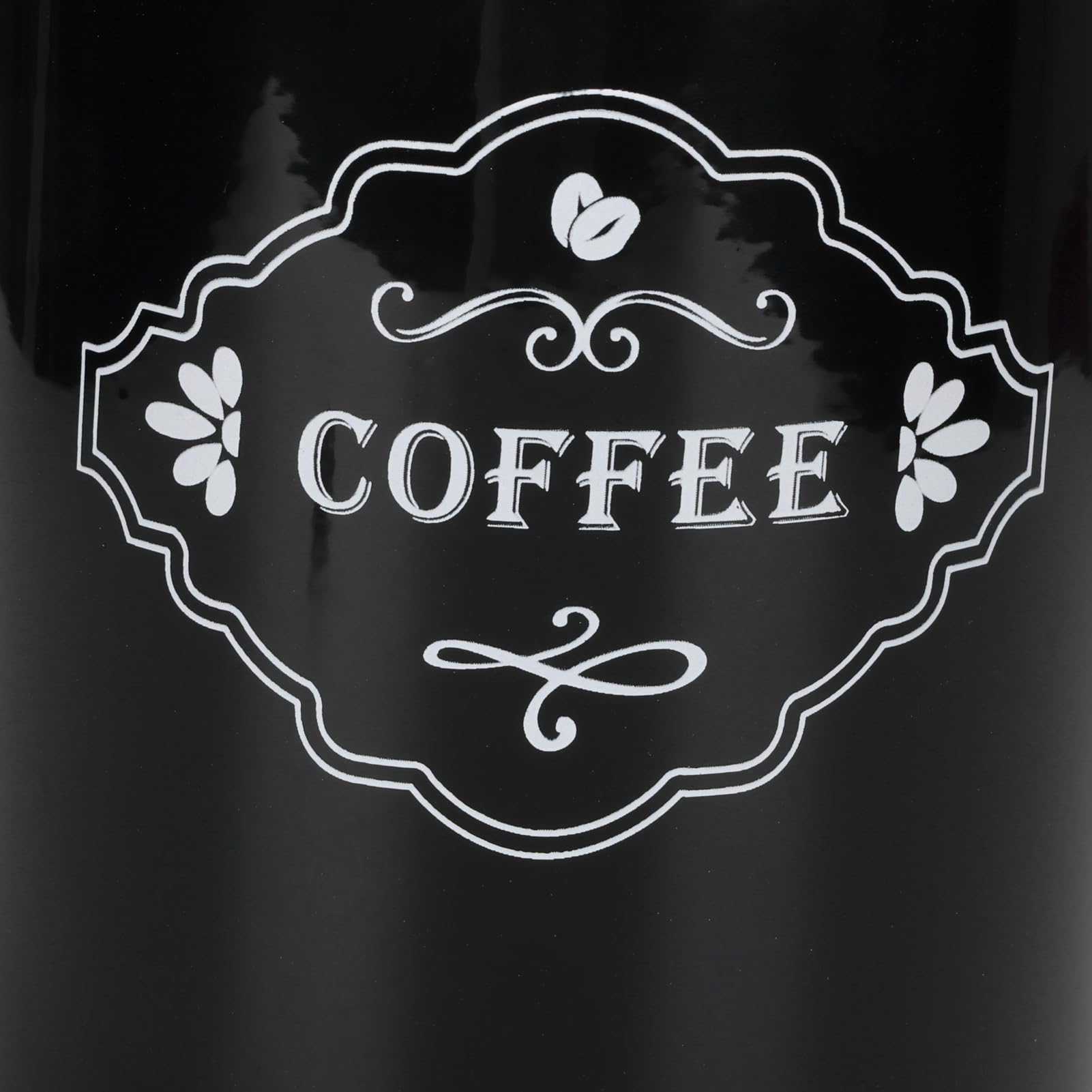 Kaffee- und Zuckerbehälter, 3-teiliges schwarzes versiegeltes -Set, Aufbewahrungsorganisator for Zuhause, Küche, versiegelte Dosen, Box, Backzubehör/135