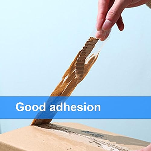 Miniatura 5 de Cinta de embalaje transparente silenciosa, 3 rollos de 2 pulgadas x 55 yardas con 3 pistolas de cinta gratis, adhesivo fuerte, operación silenciosa,