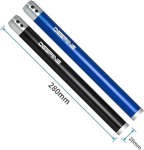 Miniatura 2 de Juego de 2 herramientas de tronco de madera de carburo, mango de agarre, acepta barra de herramientas de torneado cuadrada de 0.394 pulgadas (negro