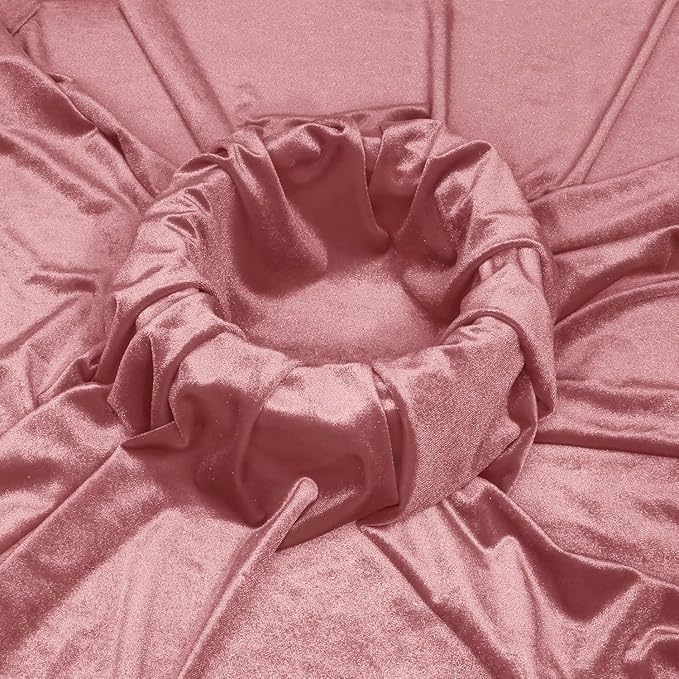 Image of Amazon Brand - Umi 3 Mtr Multi Purpose Velvet Fabric Cloth for Decoration, Trousseau Packing, Party Hall, Bouquet, Gift Packing, Decor, Pooja Room (3 Mtr, Blush), Solid