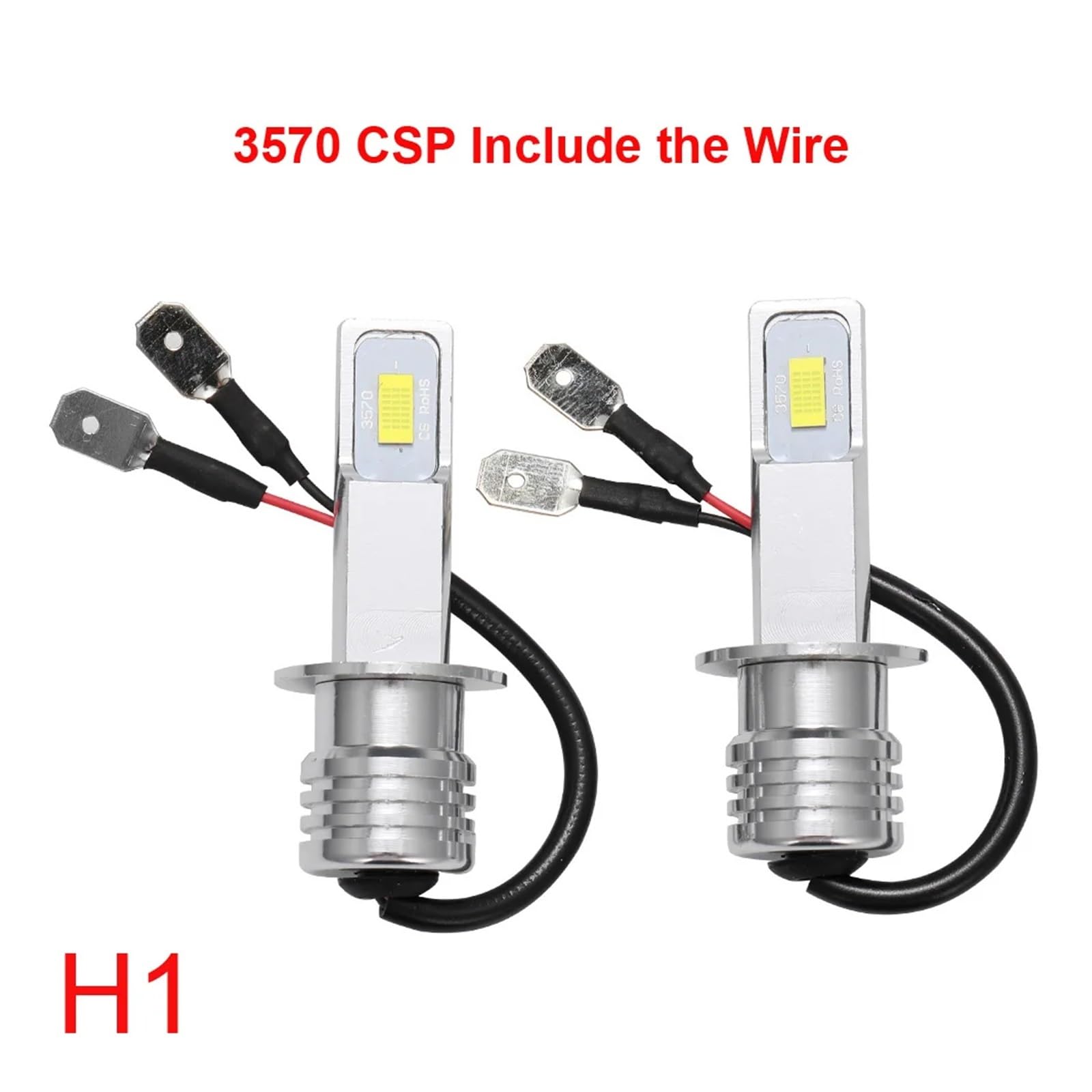 2 pezzi super luminosi H7 H4 led fendinebbia for auto H11 H8 H9 H16 faro 9005 9006 Hb4 H1 H3 lampade guida corsa 6500K 12V(3000K,H7)