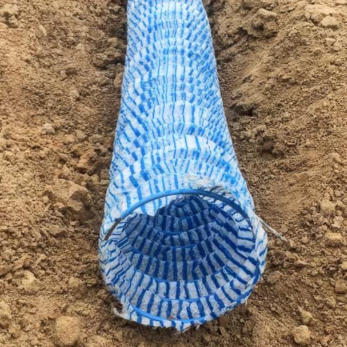 Tuyau de drainage ondulé avec filtre non tissé 38m D5cm