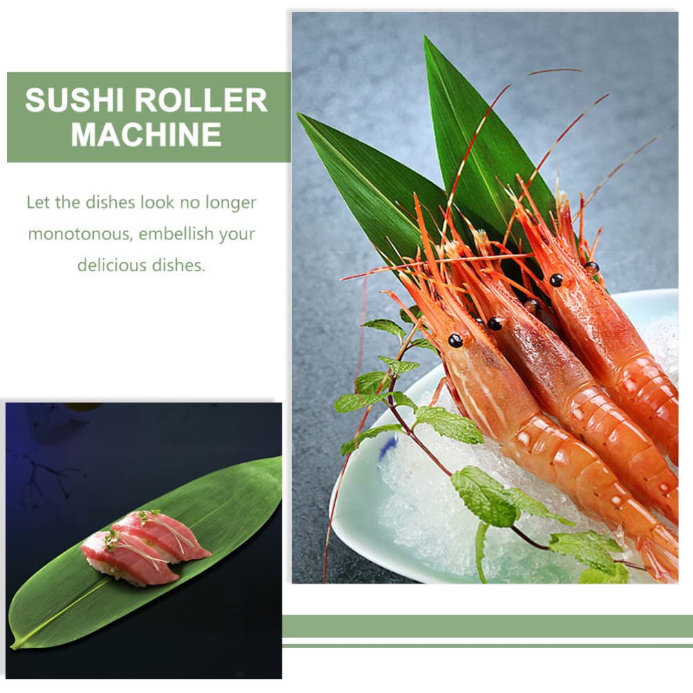 100 Foglie Di Banano Artificiali Per Sushi - Decorazioni Per Piatti, Cucina Giapponese - Foto 10