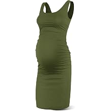 Rnxrbb S-2XL Women Summer Sleeveless Maternity Dress Pregnancy Tank Scoop Neck Mama Clothes Casual Bodycon Clothing