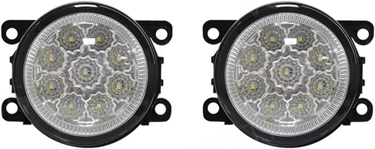 Reflektory przeciwmgielne dla Nissan Navara D40 Pickup 2005-2012, zestaw przednich świateł przeciwmgielnych do zderzaka, światła przeciwmgielne DRL, 9 białych diod LED