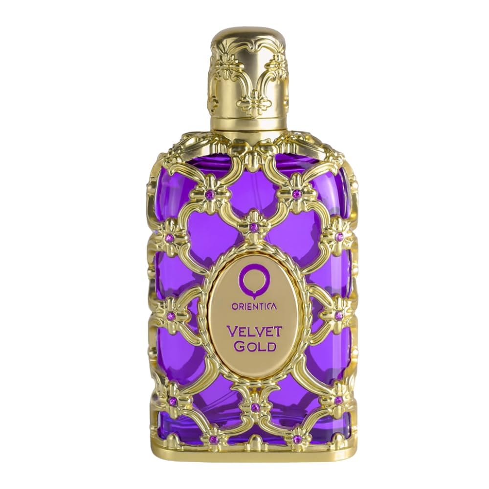 Orientica Luxury Collection Velvet Gold Eau De Parfum – Vanilla, Bergamot, Gourmand, Caramel, Violet, Patchouli, Rose, Musk, Animalic, Amber - Arabic Perfume for Men & Women – 2.7oz/80ml