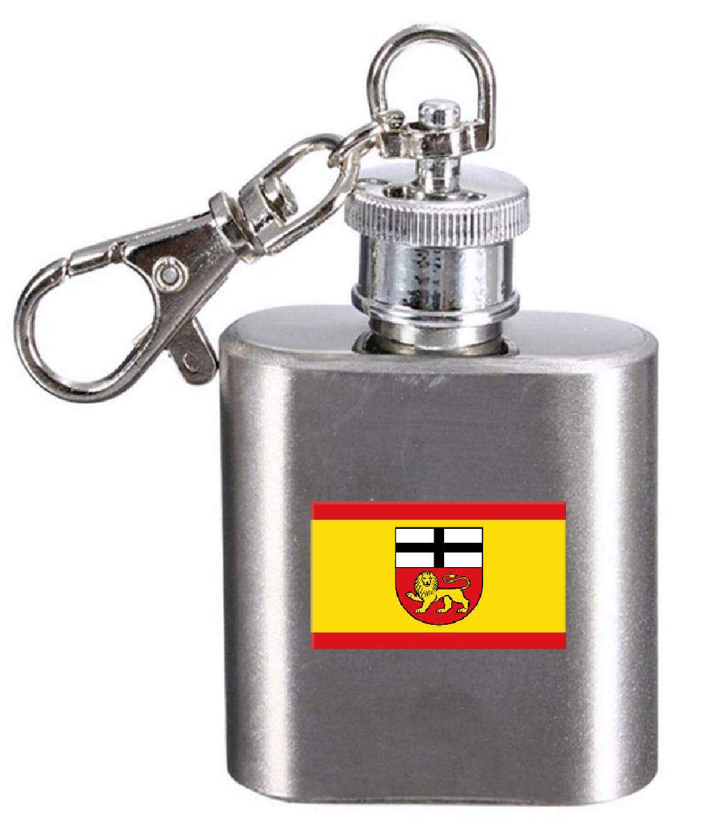 Porte-clés flasque Allemagne Bonn City, mini flasque alcool de poche