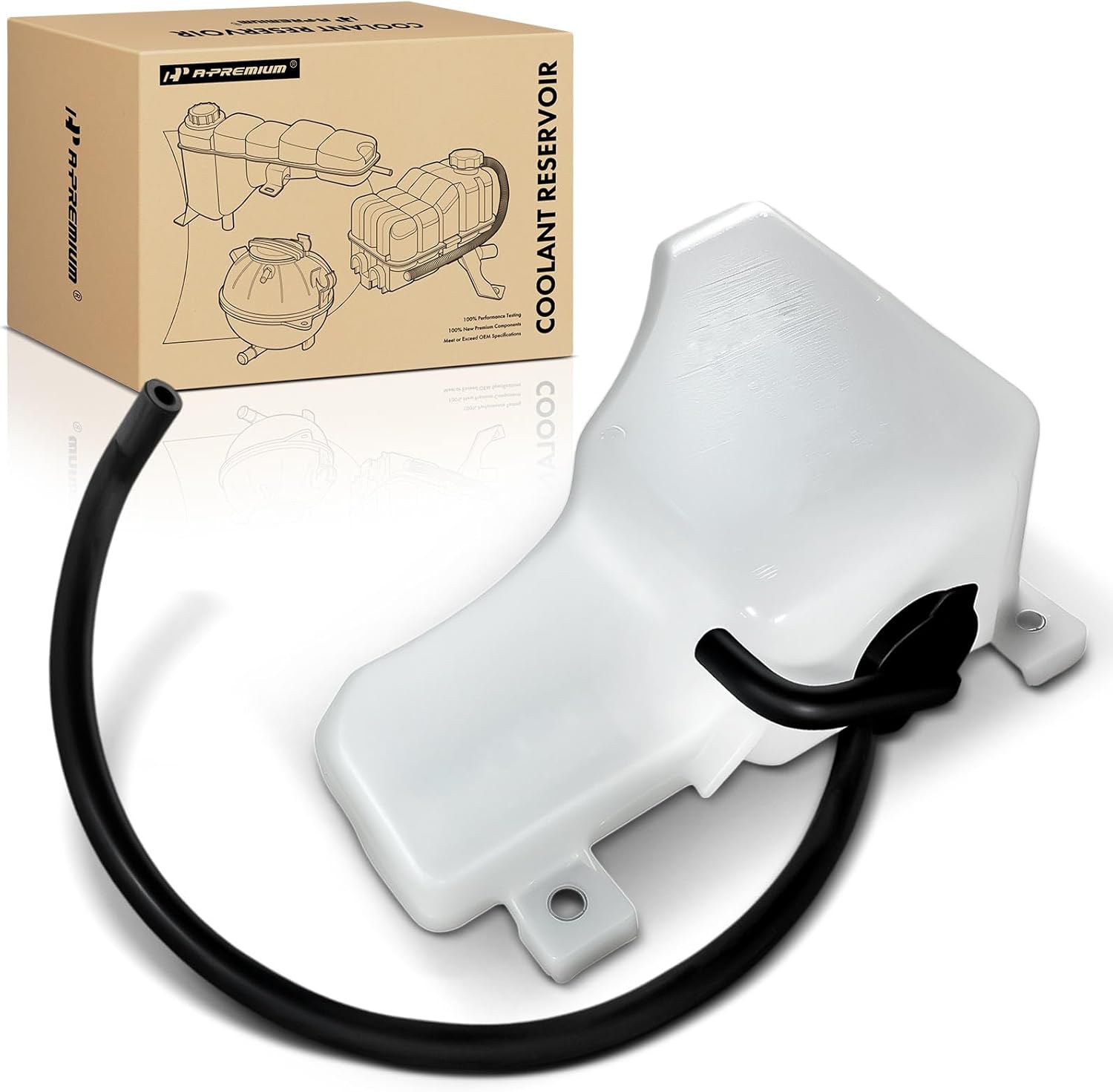 A-Premium Engine Coolant Overflow Recovery Reservoir Tank [with Cap & Hose] Compatible with Toyota Highlander 2011 2012 2013