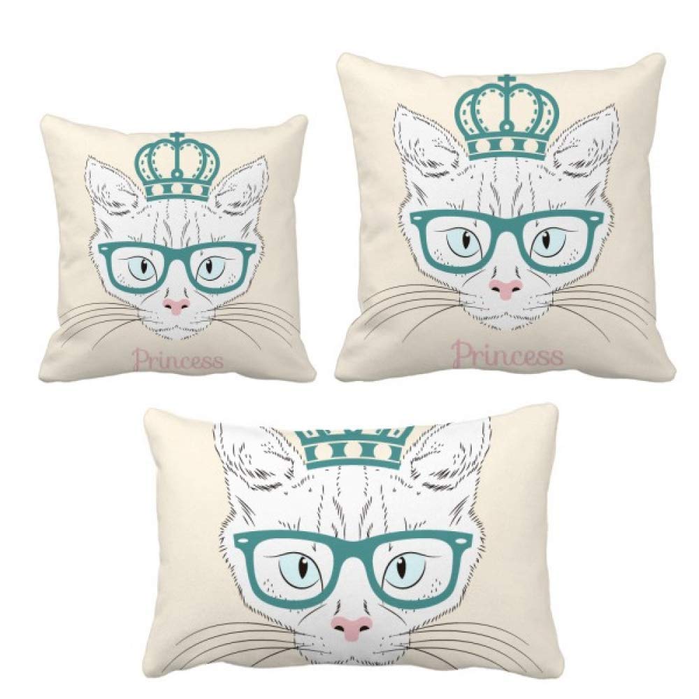 Coussin chat princesse blanc idéal pour cocooning sur le canapé du salon moderne