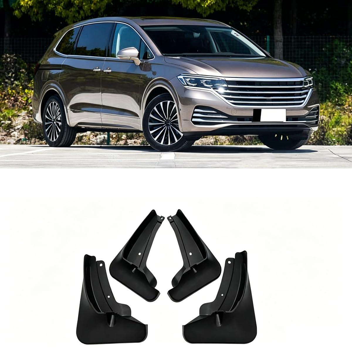 Car mud flaps,Compatible with VW Viloran 2020-2021,Car exterior accessories