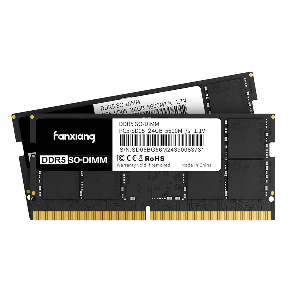 Ymeiton RAM DDR5 5600MHz 32GB（16GB x2） fanxiang SODIMM 64GB Kit (2x32GB) DDR5 RAM 5600 MT/s CL45