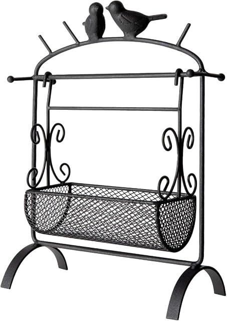 Yochanda Jewelry Organizer  Home decoration ornaments Jewelry Holder Organizer with Swingable romantic  Perfect Earrings, Necklaces and Bracelets Holder,watch &ring collection