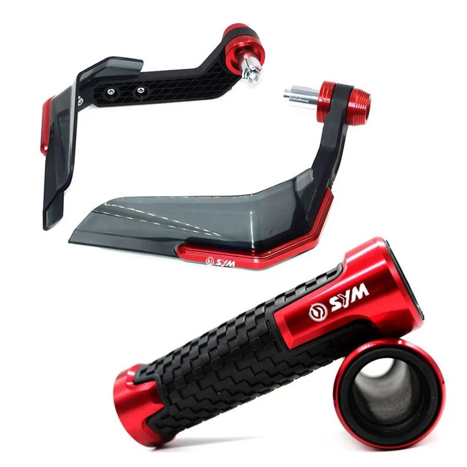 Manillar, puños, manijas y perillas de Motocicleta para SYM Jet 14 50/125/200 Moto Puños Manillar Escudo Guardamanos