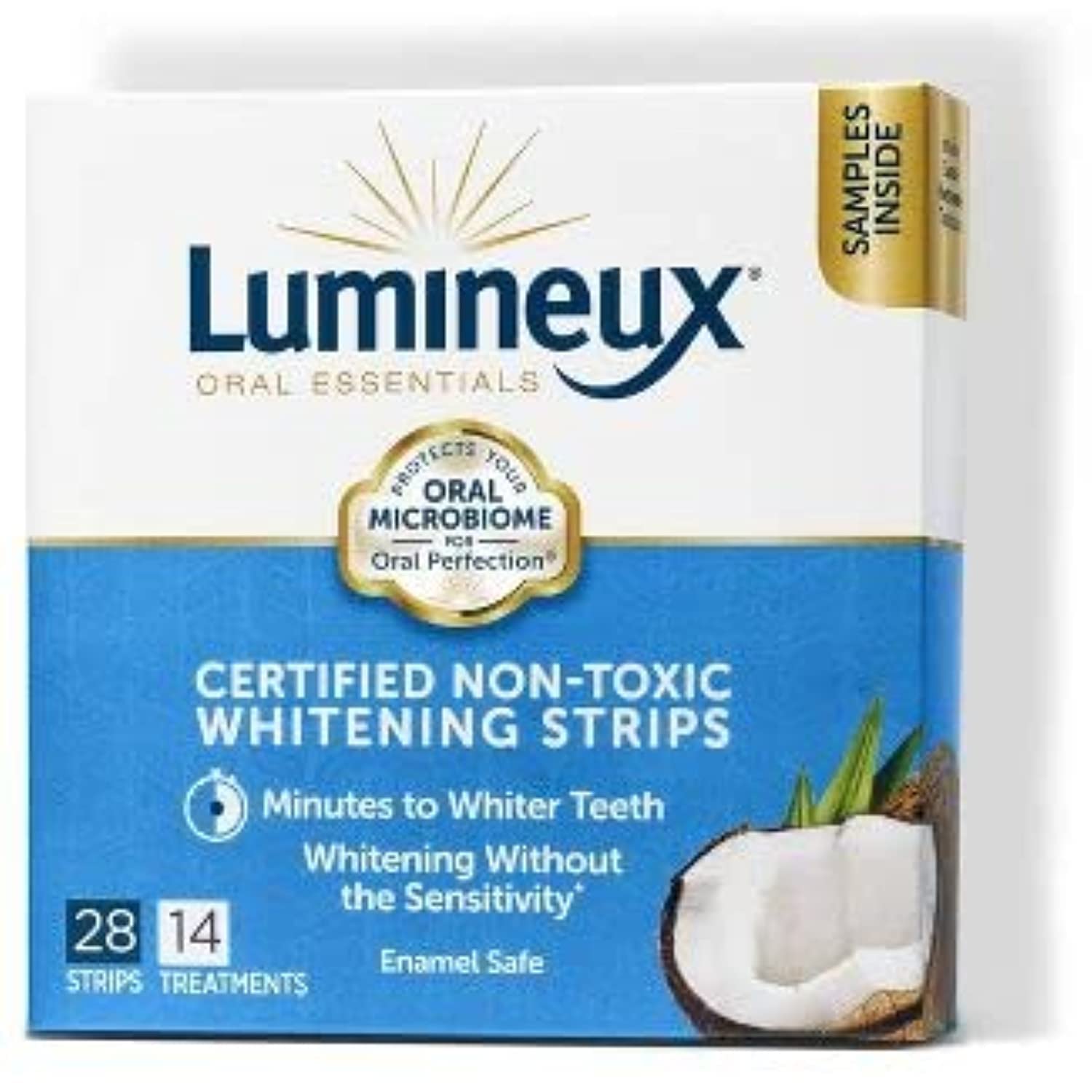 Lumineux Teeth Whitening Strips 14 Treatments - Enamel Safe for Whiter Teeth - Whitening Without The Harm - Dentist Formulated and Certified Non-Toxic - Sensitivity Free