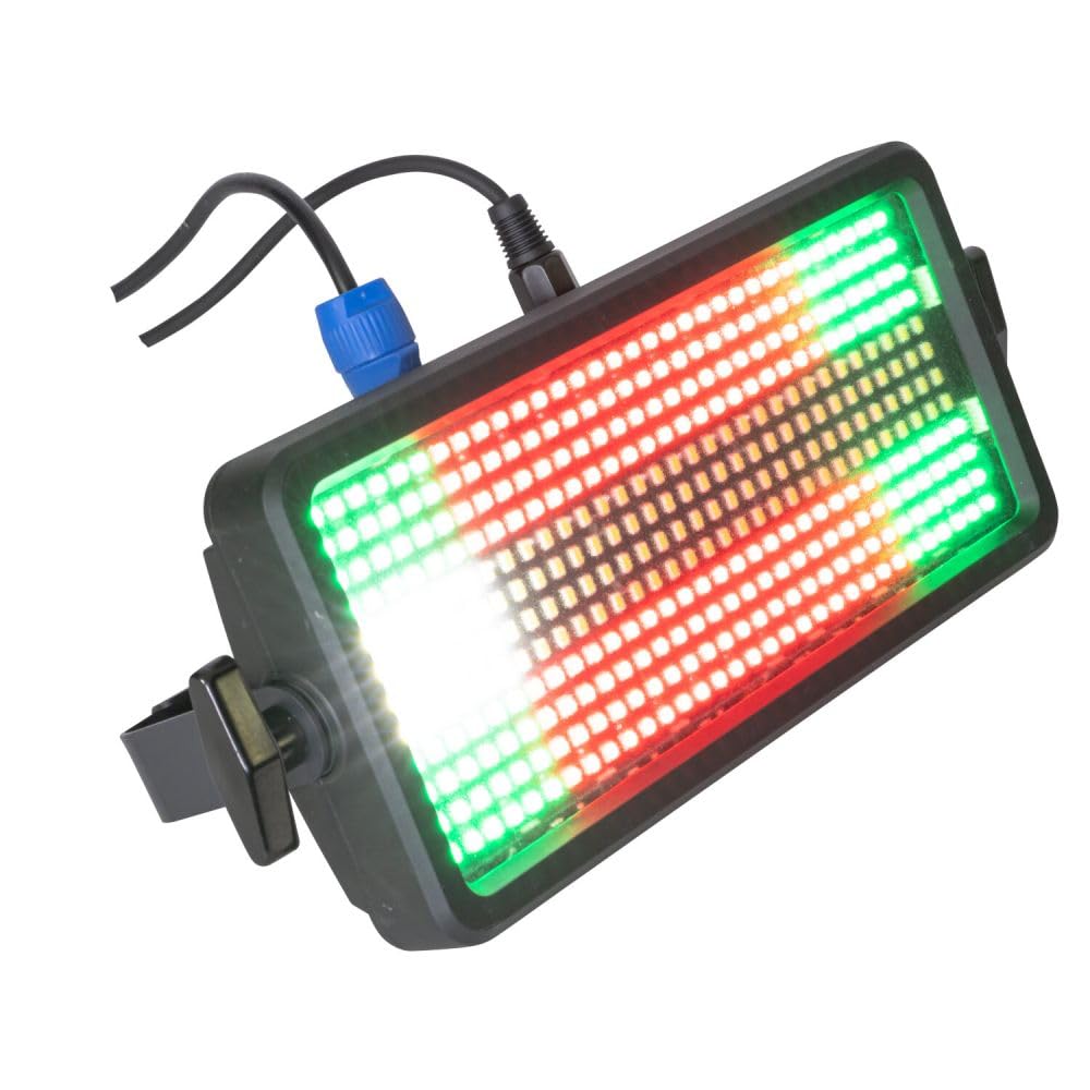 IBIZA Flash stroboscopique LED RGBW - Effet stroboscopique - Lumière disco - Effet DMX