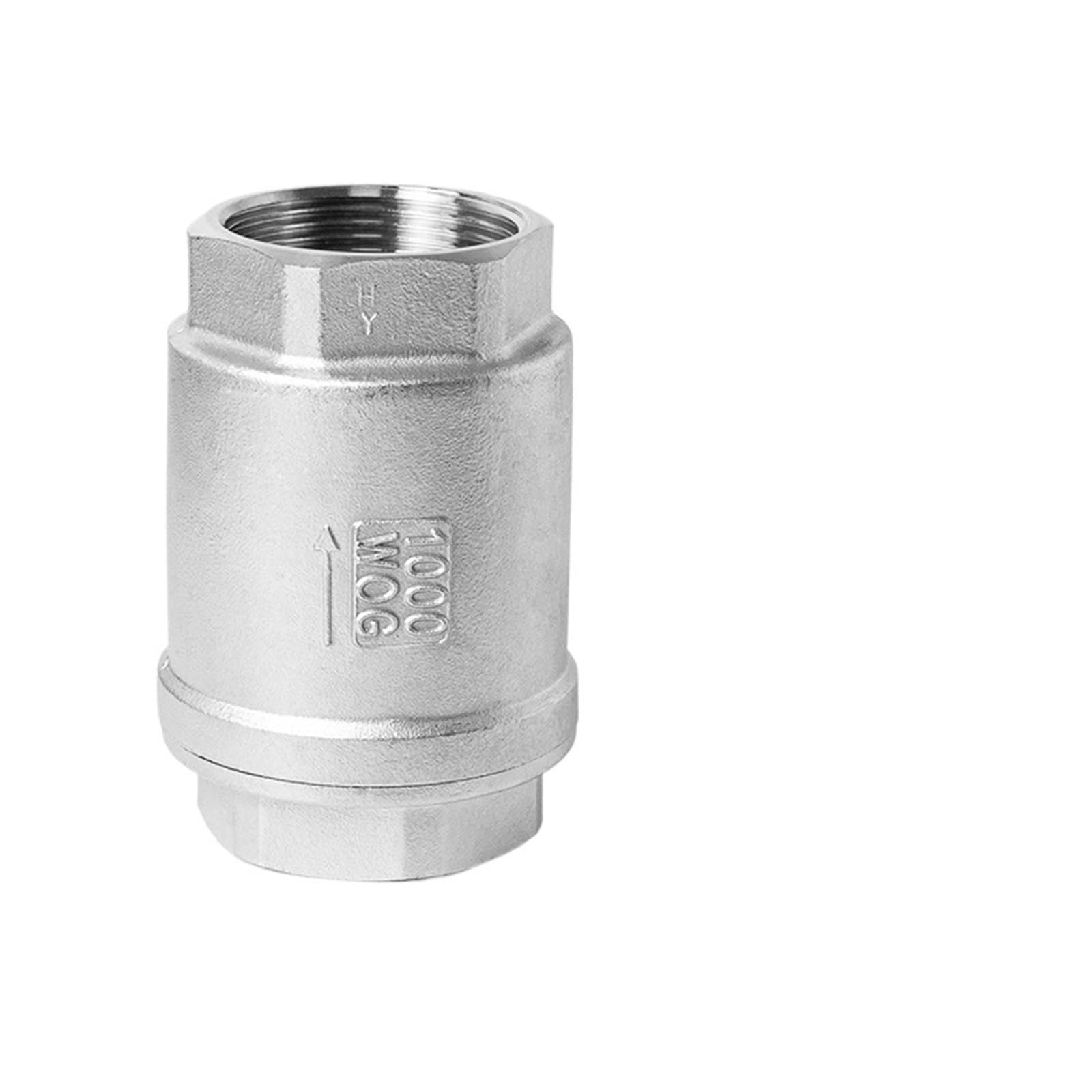 Clapet anti-retour 1-1/4 vertical inox 304 pour tuyau eau et système pompage unidirectionnel