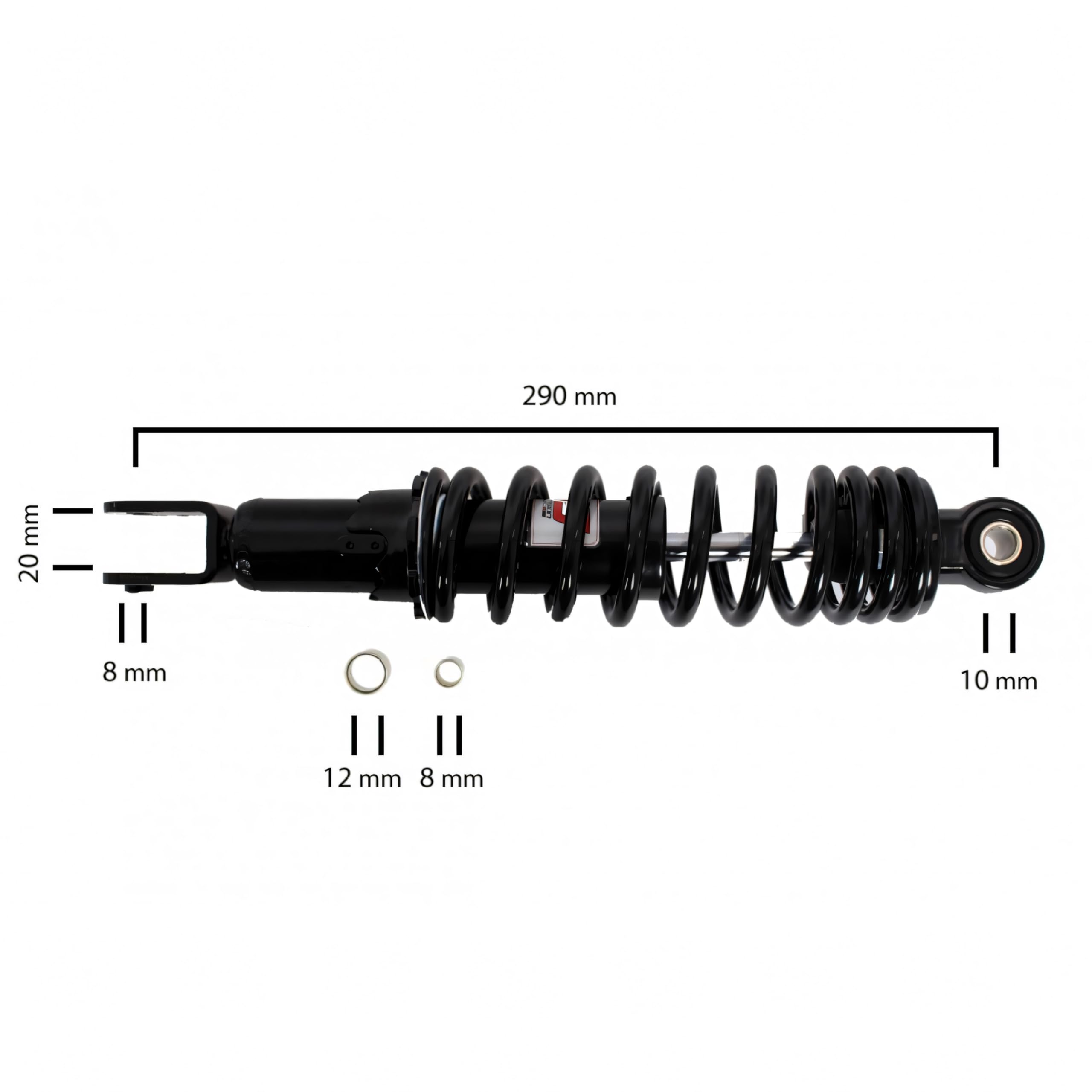 Federbein Stoßdämpfer YSS Mono Einstellbar für Peugeot SV Geo/Aprilia/Cagiva/Kymco/MBK 50/125