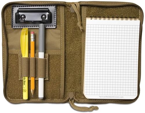 Miniatura 7 de TACTICAL NOTEBOOK COVERS.COM TACSOP Battle Book Cover System para cuadernos de 4 x 6 pulgadas, con 6 ranuras plisadas para bolígrafosmarcadores,