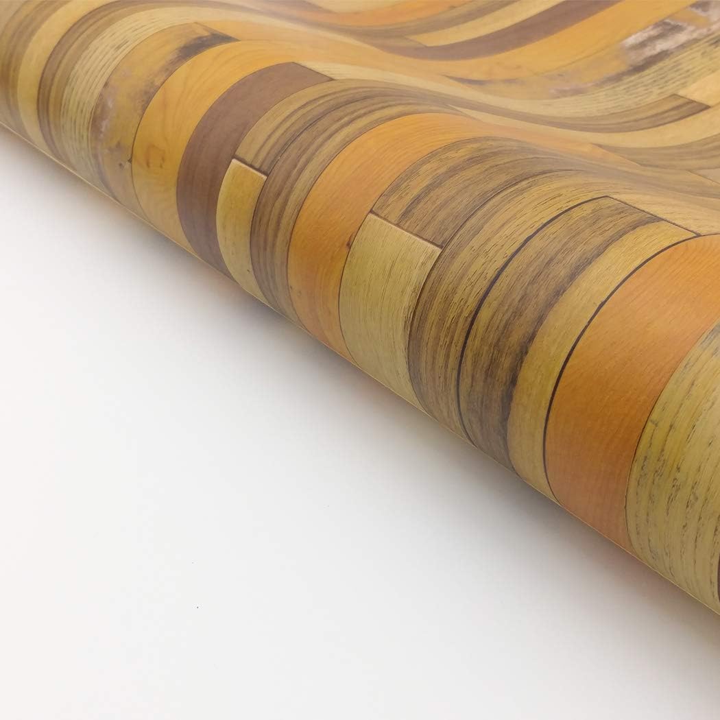 RoyalWallSkins Wood Panel Pattern Interior Film Self-Adhesive Tivoli, Peel-Stick Wallpaper Shelf Liner Dresser Drawer Cabinet Sticker (WPSH01517: 19.6" x 118")