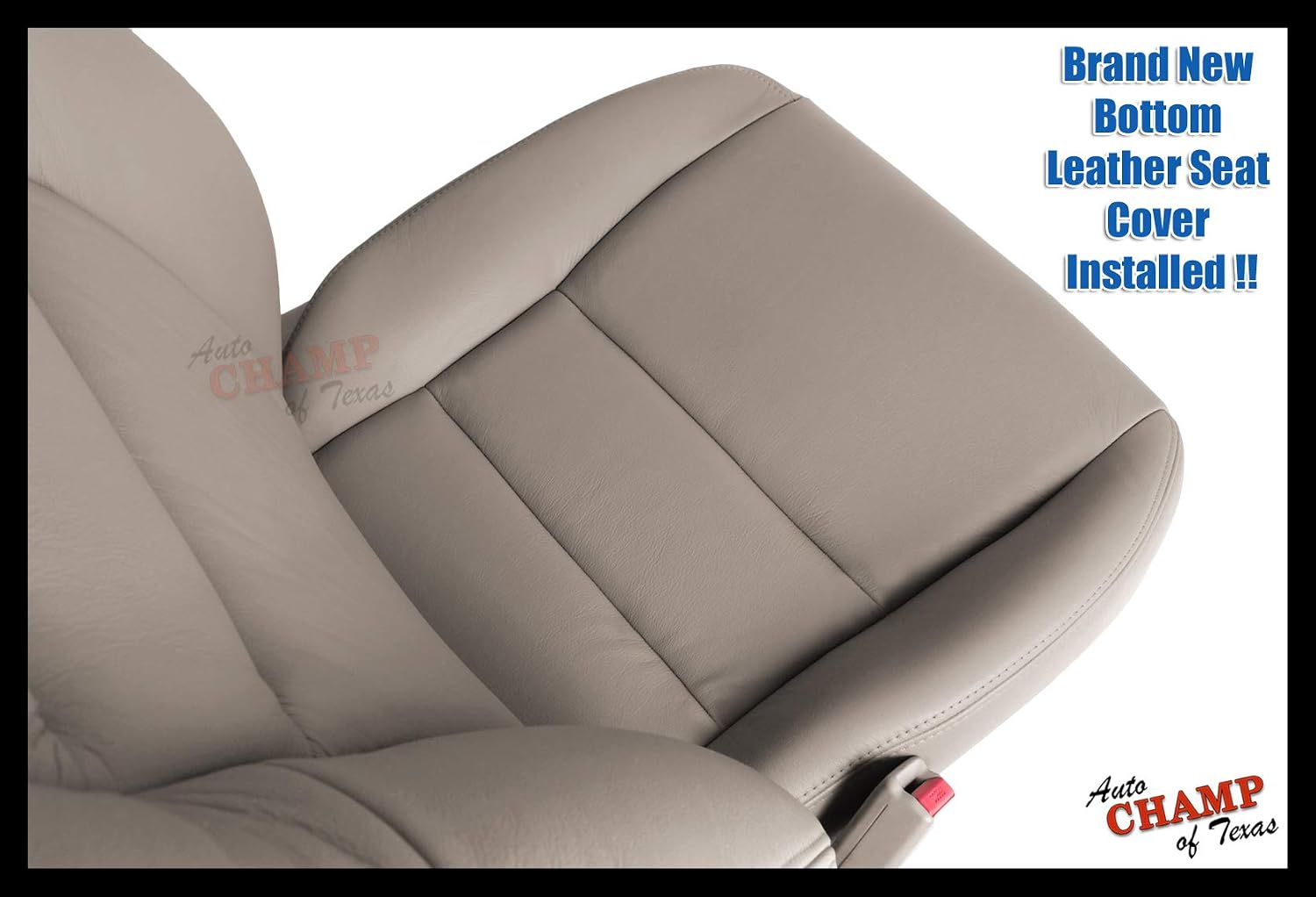 Compatible with Driver-Side Bottom Leather Seat Cover Compatible with 2003-2007 Honda Accord 4DR - Tan