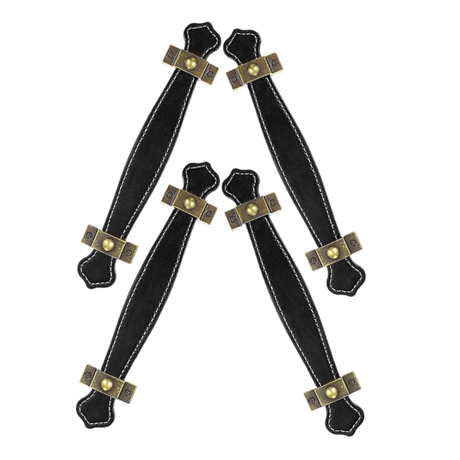 Hzomif Leather Drawer Pull Handles 12pcs Pu Drawer Pulls Vintage Cabinet Handle for Wardrobe Closet Furniture Cupboard Door Pulls Dresser Knobs Handles