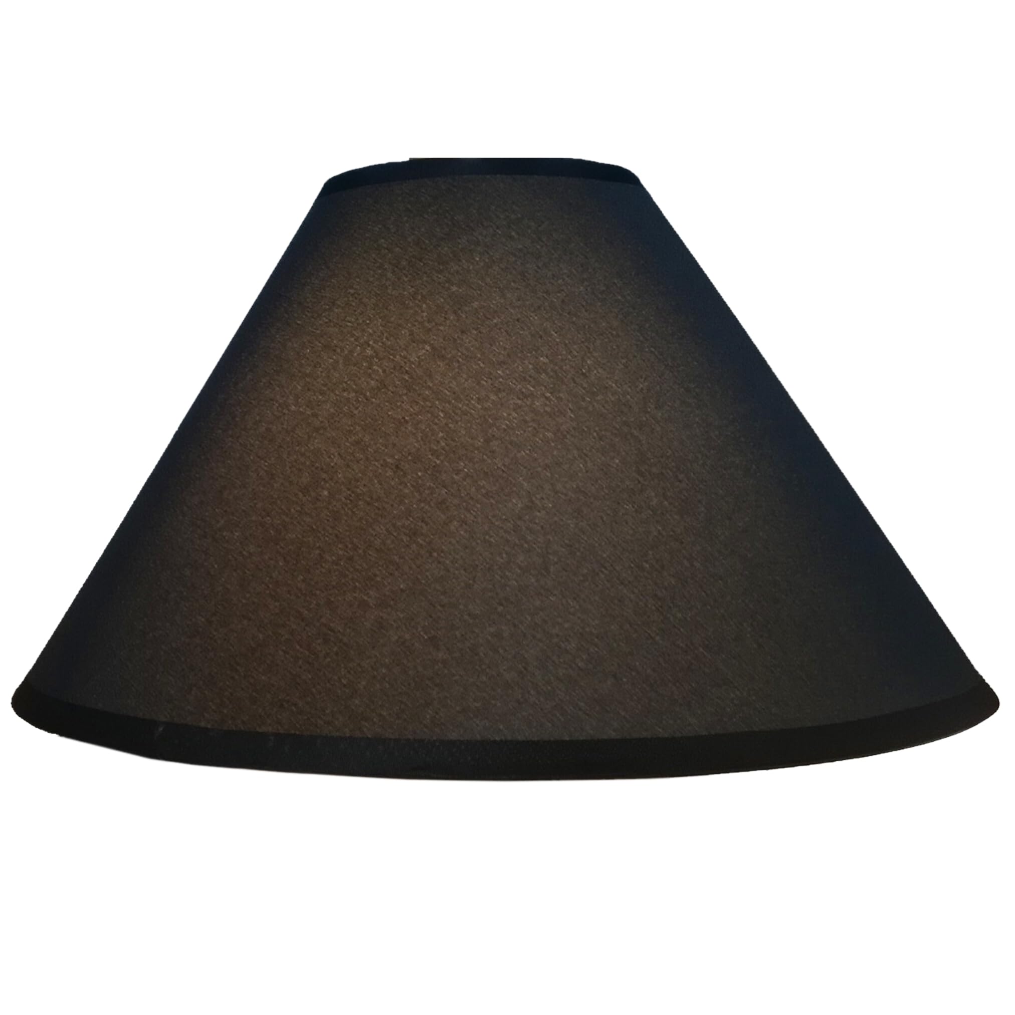 Loxton Lighting Black Cotton Coolie Lampshade, 14 Inch (35Cm) – Dual Shade Ring, Ceiling Pendant Or Table Lamp (Black)