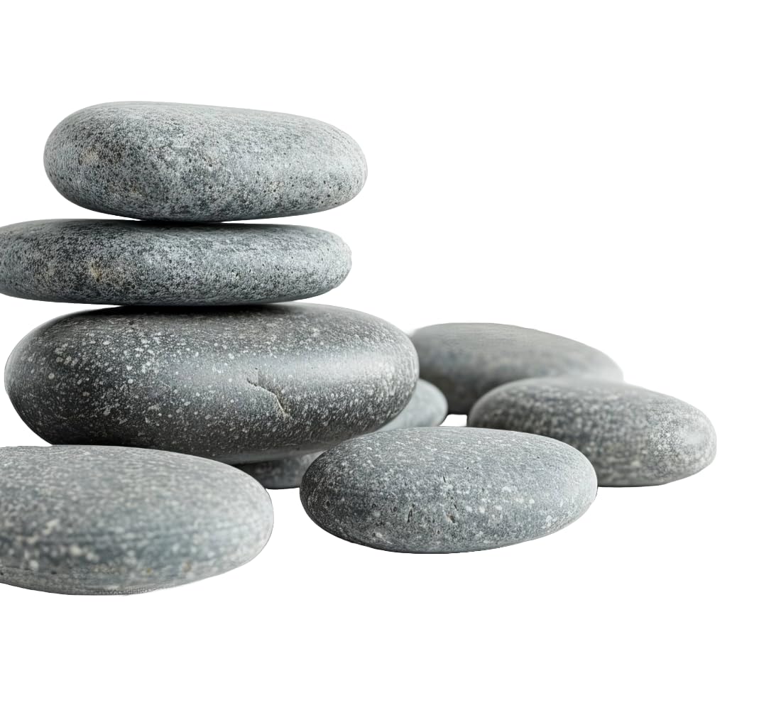 Scroll Store Natural River Rock | Pebble Stone | Premium Multipurpose Decorative Pebbles for Home, Garden, Aquarium Mix Size Stones | Color May Vary (Pack of 5)