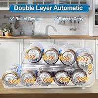 HNNJCK Kühlschrank Organizer Dosen 550ml Dosenspender Getränke Organizer – Ansicht 7