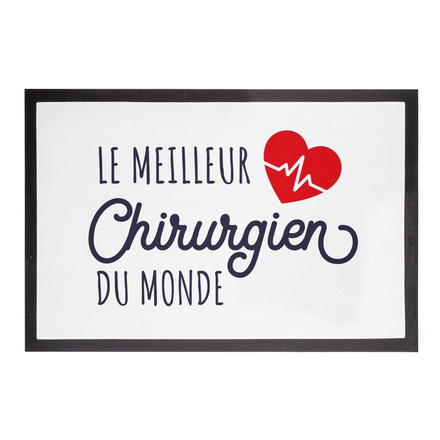 Paillasson Blanc de Chirurgien pour l'entrée du cabinet de docteur