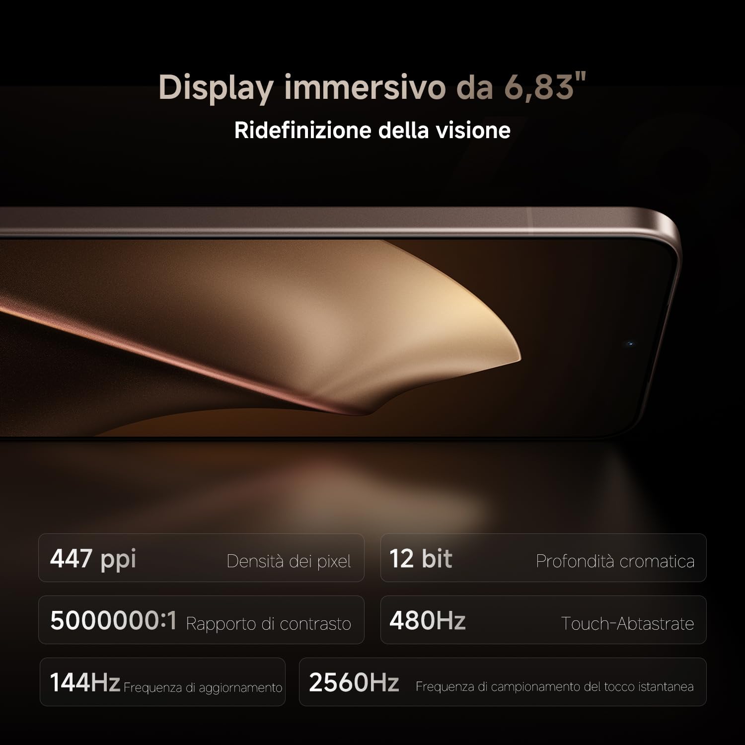 XIAOMI 15T Pro, Smartphone 12+256GB, Marrone Moka, MediaTek Dimensity 9400+ | Display Eye-care da 6,83" 144Hz, Teleobiettivo Leica 5x Pro da 50MP, 5500mAh, Garanzia 2 Anni