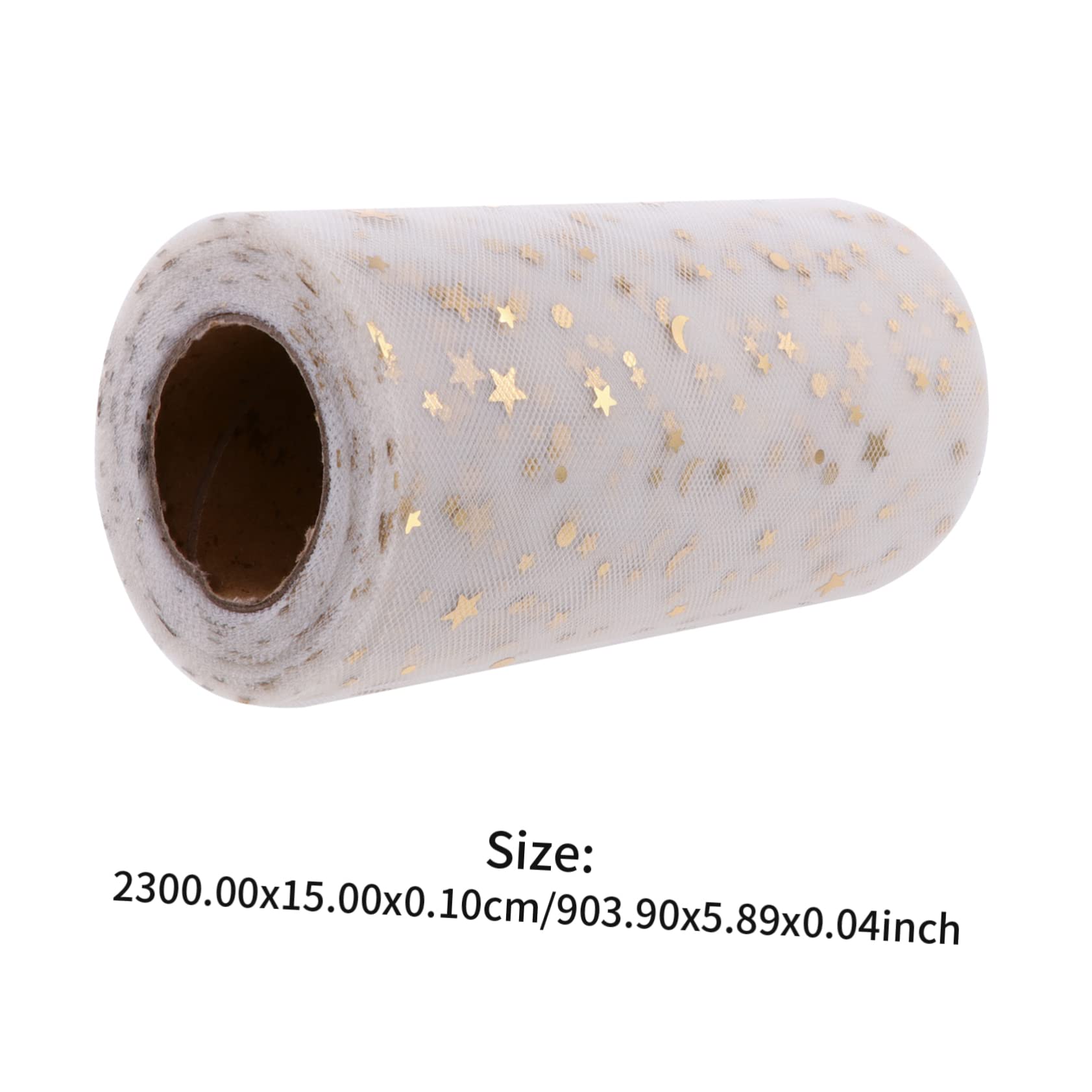 OSALADI Tulle Adornment Dining Table and Chair Veil Tulle for Wrap Decorative Craft and Present Decor Stars