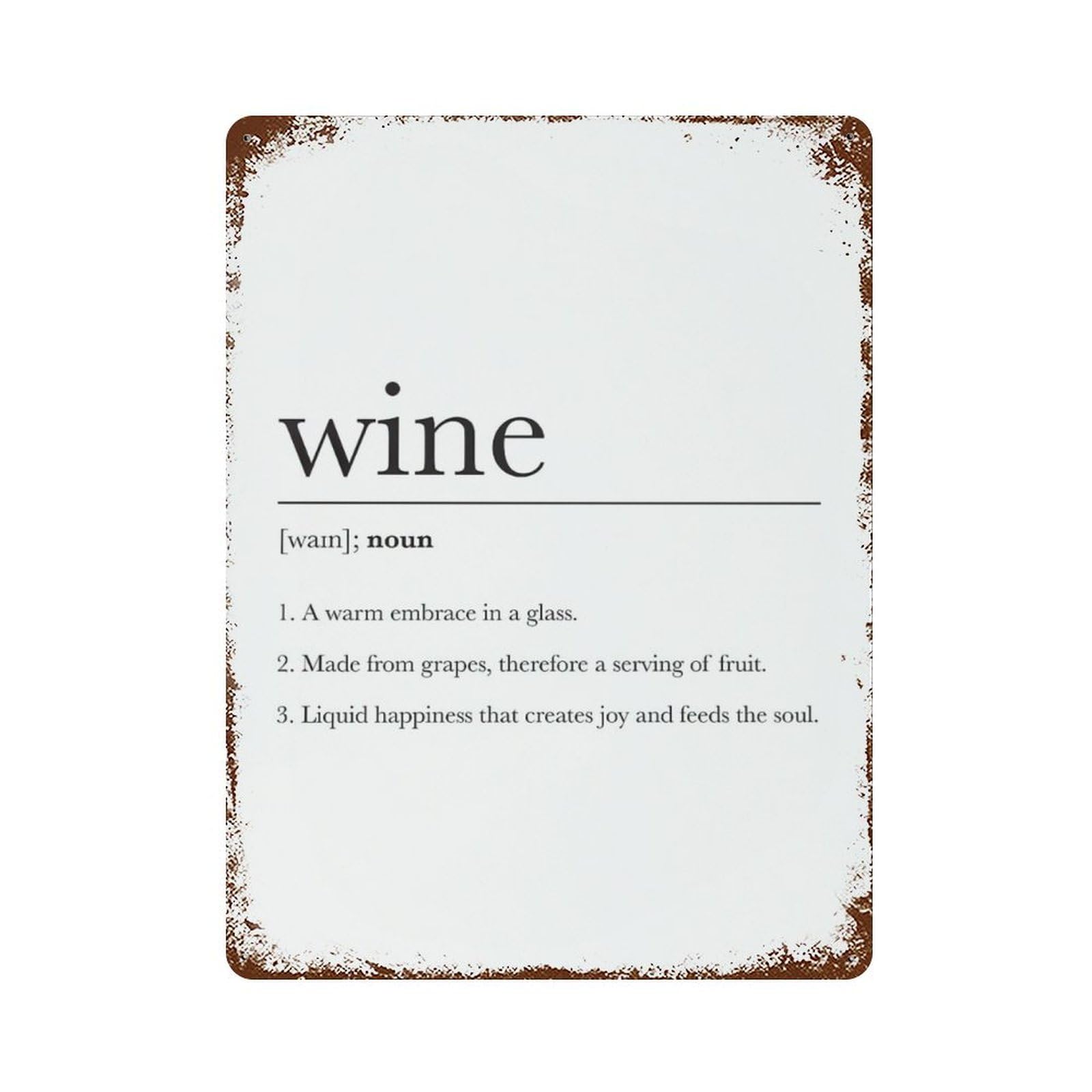 xiaoxiaoshen Wine Definition Wall Decor Art Metal Tin Poster Modern Home Decor Art Home Bar Shop Decorations Vintage Sign 40x30cm