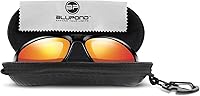 Vista 3 de BLUPOND Estuche de gafas de sol semi duro EVA Shell con gancho colgante de metal clip cinturón almacenamiento gafas de sol