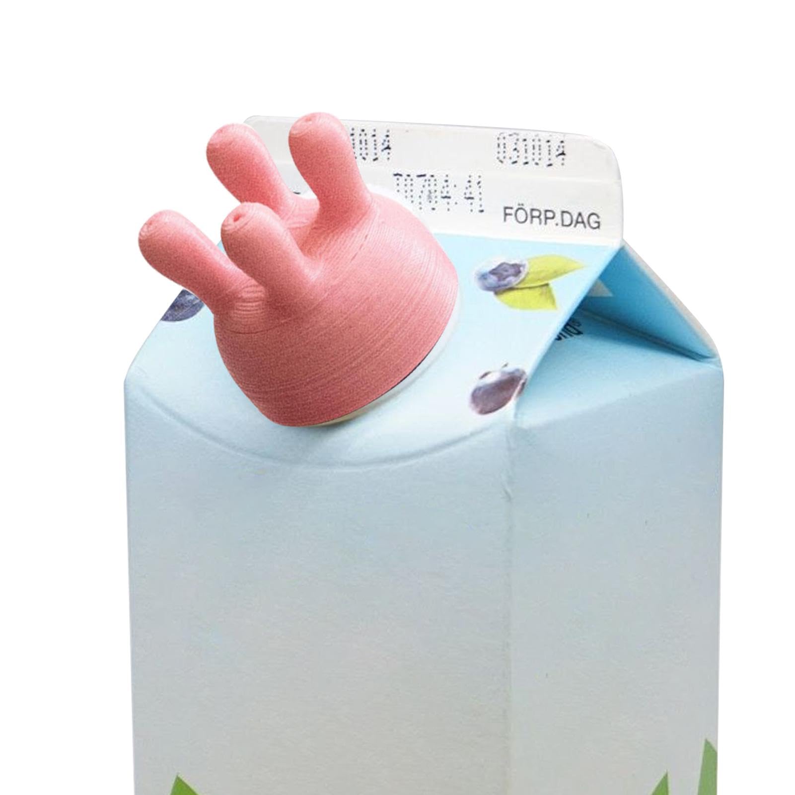 Cow Udder Bouchon de lait de vache en forme de mamelon de vache Bec verseur pour bouteille de lait de vache, bec verseur de lait emballé, outil de réfrigérateur, couvercle en carton de lait