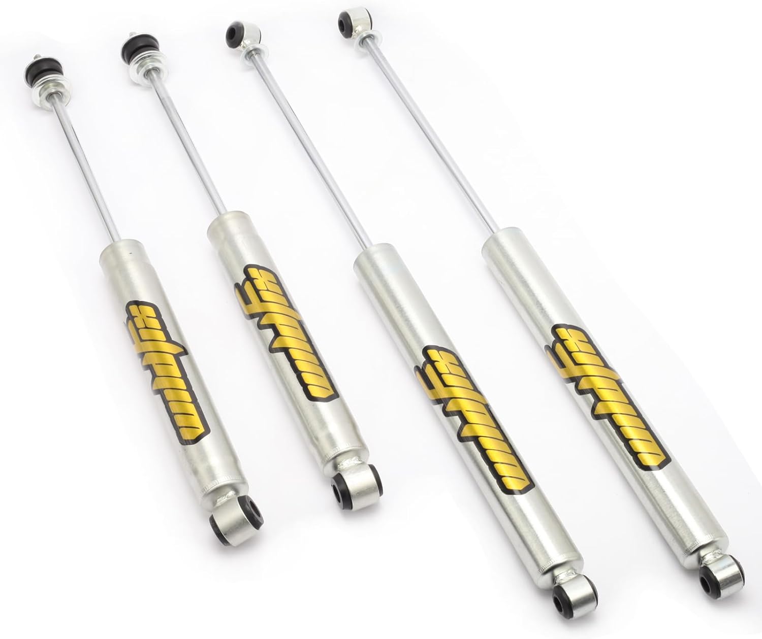 2-3" Lift Front and Rear Shocks For Dodge Ram 2500 Ram 3500,2003-2012 Zinc Plated Coating, 4 Pieces Pack