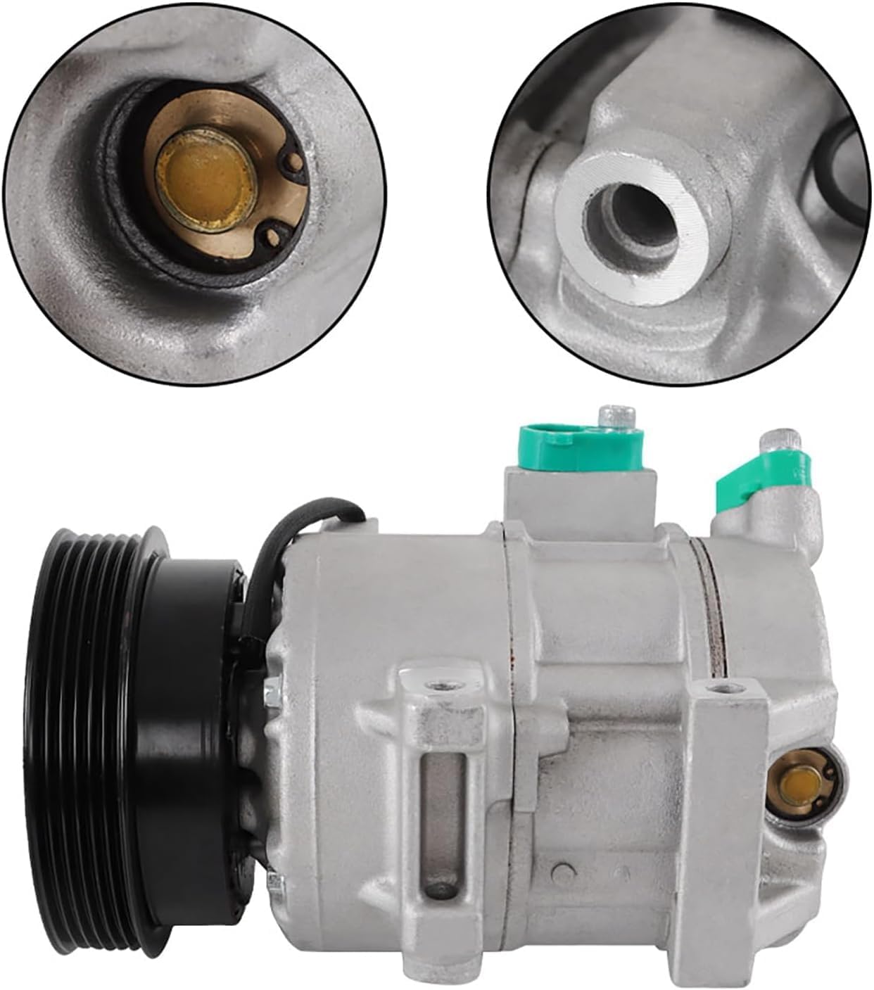 A/C Compressor Air Conditioner Compressor with Clutch Fit for Kia Forte Forte Koup Forte5 EX LX SX 2.0L 2.4L 2010-2013 97701-1M130