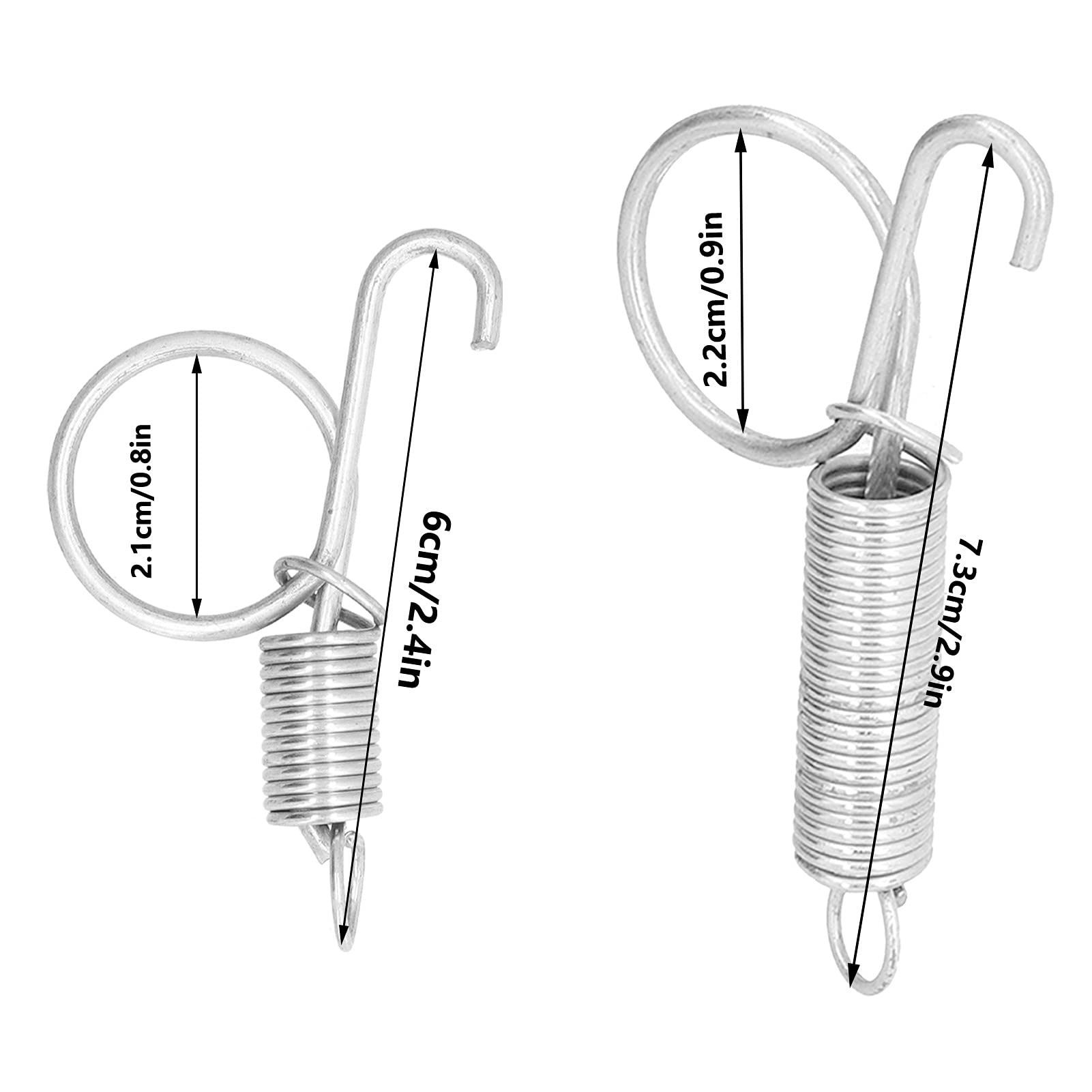 Molle Per Gabbie Animali - 20 Pezzi Ganci A Molla In Metallo Per Conigli, Voliere E Recinti - Foto 13