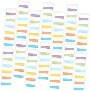 TEHAUX 300 Unidades De Fita Adesiva Reposicionável Sinalizadores De Classificação De Arquivos Guias Lembrete Guias Adesivos Coloridos Guias Coloridas Guias De Notebook Marcador De Página
