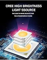 Vista 3 de EIUY Lámpara de puesta de sol, luz nocturna de proyección LED, rotación de 360 grados, luz romántica de arco iris, carga USB para fotografía, 11.024