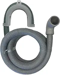 Mangueira Saída Água Máquina De Lavar Universal 2m Metros Cinza Com Suporte | Ledmang