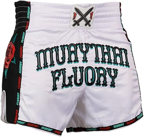 Miniatura 181 de Fluory - Pantalones cortos de lucha para muay thai, shorts de MMA, ropa de entrenamiento para lucha en jaula, grappling, artes marciales, kickboxing