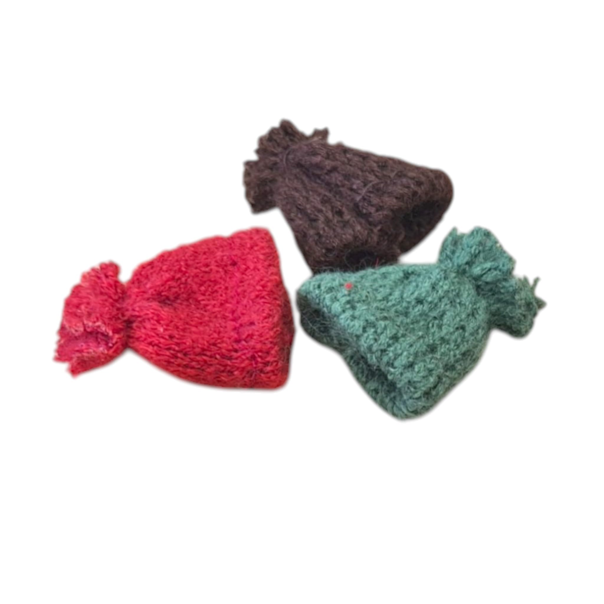 Miniature Dolls House Accessories – Mini Craft Embellishments for Dollhouses, Fairy Gardens, Beach Scenes, Model Making & Decorative Projects (Beanie Hats)