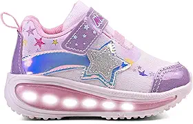 Tênis Infantil Led Menina Super Star Luzinha Escolar Passeio - Minipé