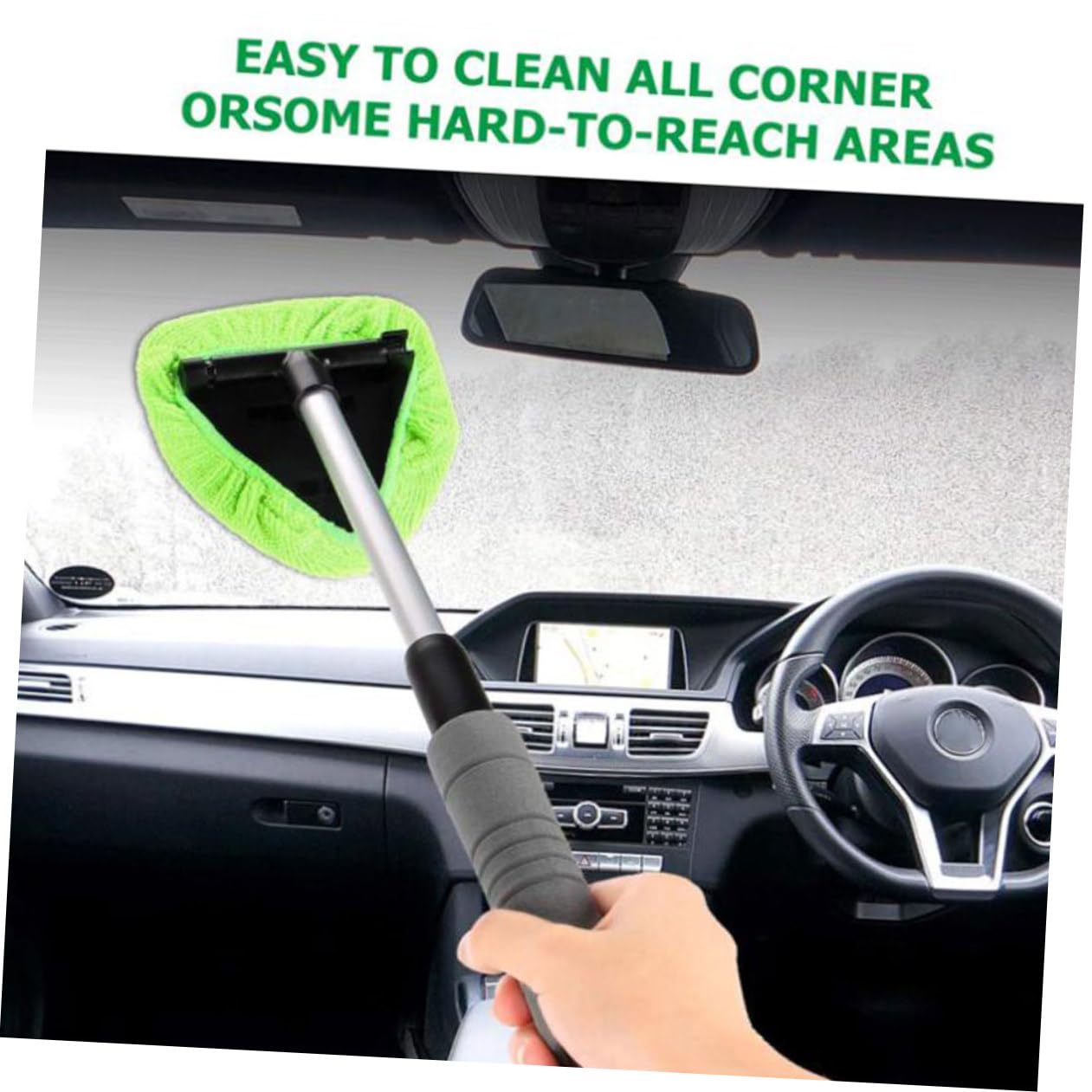 VALICLUD 3pezzi Pulitore Per Parabrezza Auto Estensibile e Strumento Multifunzionale Per Finestrini Specchi e Accessorio Per La Auto